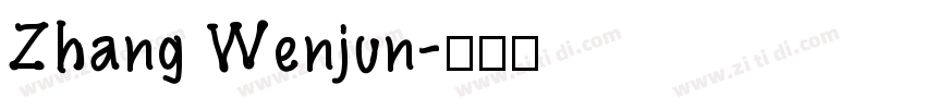 Zhang Wenjun字体转换